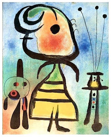 Miró, Femme et Chat, 1959.