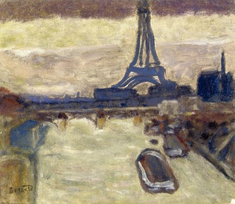 Pierre Bonnard, La Tour Eiffel et la Seine, 1906.