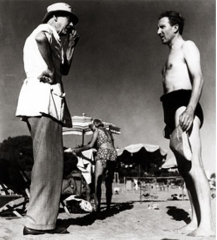 Pierre Bonnard and Aimé Maeght, Midi Beach in Cannes, summer 1946