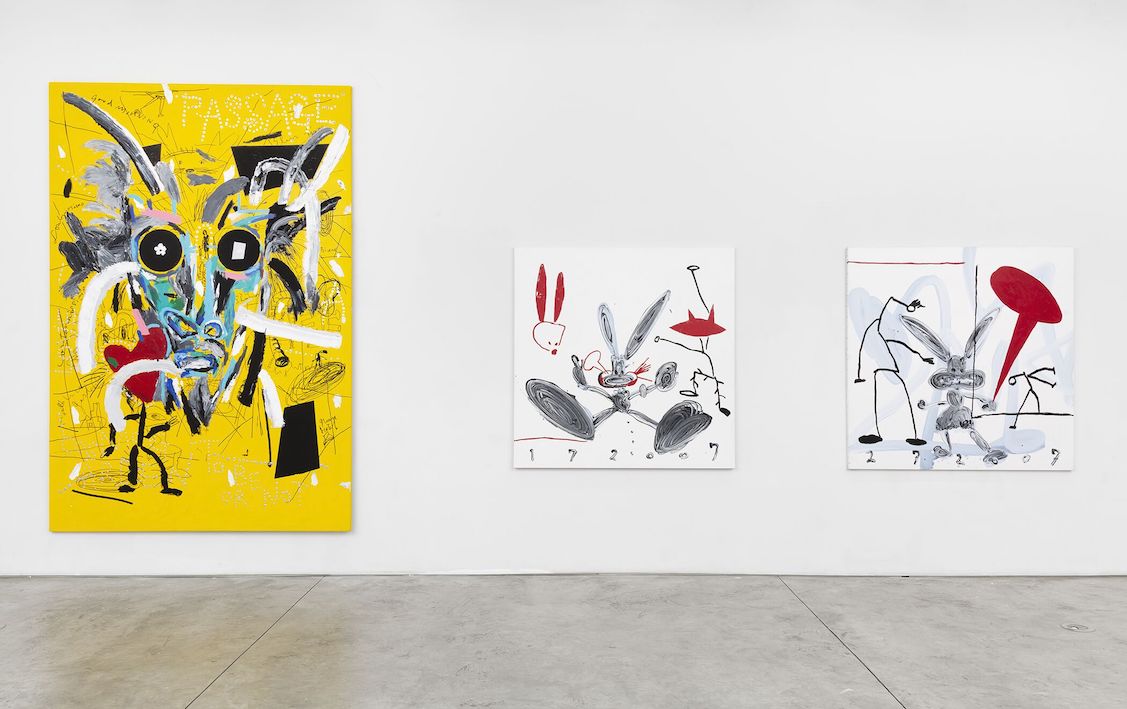 Aki Kuroda exhibition, New York, 2020.
