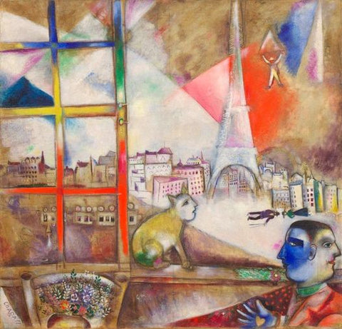 marc chagall paris par la fenetre