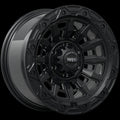 Ruffino Wheels - LGM-30 - Black - Satin Black - 17" x 9", -15 Offset, 6x139.7 (Bolt pattern), 108.1mm HUB