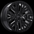 Art Replica Wheels - Replica 176 - Black - Gloss Black - 22" x 9", 28 Offset, 6x139.7 (Bolt pattern), 77.8mm HUB