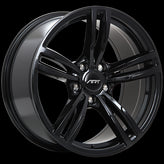 Art Replica Wheels - Replica 61 - Black - Gloss Black - 17" x 8", 35 Offset, 5x120 (Bolt pattern), 72.6mm HUB