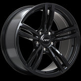 Art Replica Wheels - Replica 61 - Black - Gloss Black - 18" x 8.5", 35 Offset, 5x120 (Bolt pattern), 72.6mm HUB