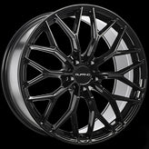 Ruffino Wheels - Class - Black - Gloss Black - 18" x 8", 35 Offset, 5x112 (Bolt pattern), 66.6mm HUB