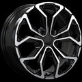 Dai Alloys - MUSE - Black - Gloss Black - Machined Face - 17" x 7", 45 Offset, 5x114.3 (Bolt pattern), 64.10mm HUB