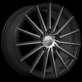 DAI Alloys - Specter - Black - Gloss Black - Machined Face - 14" x 6", 35 Offset, 4x100 (Bolt pattern), 73.1mm HUB