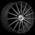 DAI Alloys - Specter - Black - Gloss Black - Machined Face - 16" x 7", 40 Offset, 4x100 (Bolt pattern), 73.1mm HUB