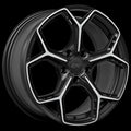 DAI Alloys - Widow - Black - Gloss Black - Machined Face - 16" x 7", 40 Offset, 4x100 (Bolt pattern), 73.1mm HUB