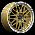 720 Form - FF14 - Gold - Gold - Machined Lip - 18" x 8", 35 Offset, 5x114.3 (Bolt pattern), 73.1mm HUB