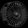 720 Luxury - Infinity - Black - Gloss Black - 22" x 9.5", 45 Offset, 5x108 (Bolt pattern), 63.4mm HUB