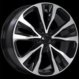 Art Replica Wheels - Replica 126 - Black - Gloss Black - Machined Face - 16" x 6.5", 40 Offset, 5x100 (Bolt pattern), 54.1mm HUB