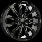 Art Replica Wheels - Replica 271 - Black - Gloss Black - 22" x 9", 31 Offset, 6x139.7 (Bolt pattern), 77.8mm HUB