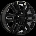 Art Replica Wheels - Replica 327 - Black - Gloss Black - 20" x 8.5", 15 Offset, 8x165.1 (Bolt pattern), 121.3mm HUB