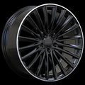 Art Replica Wheels - Replica 339 - Black - Gloss Black - Machined Lip - 20" x 8.5", 35 Offset, 5x112 (Bolt pattern), 66.6mm HUB
