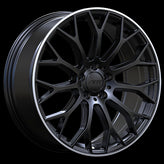 Art Replica Wheels - Replica 341 - Black - Satin Black - Machined Lip - 19" x 8", 33 Offset, 5x112 (Bolt pattern), 66.6mm HUB