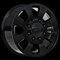 Art Replica Wheels - Replica 345 - Black - Gloss Black - 18" x 8", 12 Offset, 8x165.1 (Bolt pattern), 121.3mm HUB
