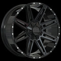 Ruffino Hard - Phantom - Black - Gloss Black - 20" x 9", 20 Offset, 5x127/139.7 (Bolt pattern), 77.8mm HUB