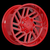 Forged Offroad - XR107 - Red - Milled Edge - 20" x 10", -12 Offset, 6x135/139.7 (Bolt pattern), 87.1mm HUB