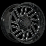 Forged Offroad - XR107 - Black - Gloss Black - Milled Edge - 20" x 10", -12 Offset, 8x180 (Bolt pattern), 125.2mm HUB