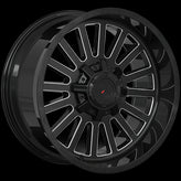 Forged Offroad - XR108 - Black - Gloss Black - Milled Edge - 20" x 10", -12 Offset, 6x135/139.7 (Bolt pattern), 87.1mm HUB