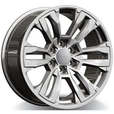 RWC - GM440 - Black - Gloss Silver - 20" x 9", 35 Offset, 6x132 (Bolt pattern), 74.5mm HUB