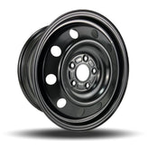 DTD - Steel - Black - Noir - 17" x 7.5", 44 Offset, 5x127 (Bolt pattern), 71.5mm HUB