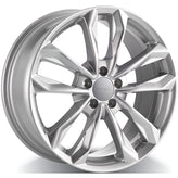 RWC - TO950 - Silver - Black - 18" x 8", 35 Offset, 5x114.3 (Bolt pattern), 60.1mm HUB