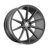 Asanti Black - ABL-20 ARIES - Gunmetal - Matte Graphite - 20" x 8.5", 38 Offset, 5x120 (Bolt pattern), 74.1mm HUB