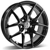 RSSW - Apex - Black - Gloss Black - 16" x 6.5", 40 Offset, 5x114.3 (Bolt pattern), 64.1mm HUB