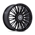 Asanti Black - AB049 PREMIER - Black - Gloss Black - 24" x 10", 20 Offset, 5x112/120 (Bolt pattern), 74.1mm HUB