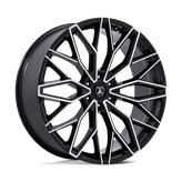 Asanti Black - AB050 MOGUL 6 - Black - Gloss Black with Machined Face - 24" x 10", 30 Offset, 6x135 (Bolt pattern), 87.1mm HUB