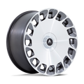 Asanti Black - ABL-45 ARISTOCRAT - Silver - Gloss Platinum with Bright Machined Face - 20" x 9", 35 Offset, 5x112/114.3 (Bolt pattern), 72.56mm HUB