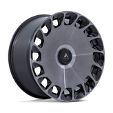 Asanti Black - ABL-45 ARISTOCRAT - Black - Gloss Black Machined Face with Ddt - 22" x 10.5", 45 Offset, 5x108/114.30 (Bolt pattern), 72.6mm HUB