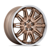 Asanti Black - ABL-47 IMPERATOR - Bronze - Bronze Machined with Bronze Tint & Ss Lip - 20" x 10.5", 38 Offset, 5x120 (Bolt pattern), 72.56mm HUB