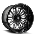 American Truxx - BUTCHER - Black - Gloss Black Milled - 20" x 9", -12 Offset, 5x127 (Bolt pattern), 71.60mm HUB