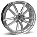 RSSW - Grid - Silver - Hyper Silver - 17" x 7.5", 40 Offset, 5x112 (Bolt pattern), 57.1mm HUB