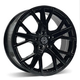 RSSW - Quattro - Black - Gloss Black - 16" x 6.5", 45 Offset, 5x114.3 (Bolt pattern), 67.1mm HUB