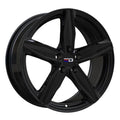 Euro Design - Berlin - Black - Gloss Black - 16" x 7", 38 Offset, 5x105 (Bolt pattern), 56.6mm HUB