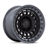 Black Rhino - BR014 SAHARA - Black - Matte Black with Gunmetal Lip - 17" x 9", -12 Offset, 6x139.7 (Bolt pattern), 106.1mm HUB