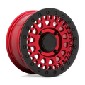 Black Rhino Powersports - PARKER UTV BEADLOCK - Candy Red with Black Bead Ring - 14" x 7", 51 Offset, 4x110 (Bolt pattern), 80.2mm HUB