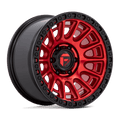 Fuel - D834 CYCLE - Candy Red with Black Ring - 17" x 8.5", 25 Offset, 6x139.7 (Bolt pattern), 106.1mm HUB