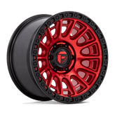 Fuel - D834 CYCLE - Candy Red with Black Ring - 17" x 8.5", 34 Offset, 6x114.3 (Bolt pattern), 66.1mm HUB