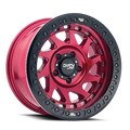 Dirty Life - ENIGMA RACE - Gloss Crimson Candy Red - 17" x 9", -12 Offset, 8x165.1 (Bolt pattern), 130.8mm HUB