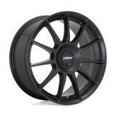 Rotiform - R168 DTM - Black - Satin Black - 17" x 8", 40 Offset, 5x108/114.30 (Bolt pattern), 72.6mm HUB