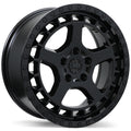 Fast HD - Overland - Black - Gloss Black - 17" x 7.5", 45 Offset, 5x127 (Bolt pattern), 71.5mm HUB