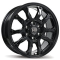 Fast HD - Tactical - Black - Gloss Black - 18" x 8", 24 Offset, 6x139.7 (Bolt pattern), 78.0mm HUB