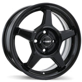 Fast Wheels - Flair - Black - Gloss Black - 15" x 6", 40 Offset, 4x100 (Bolt pattern), 60.1mm HUB