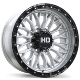 Fast HD - Muramasa - Silver - Gloss Silver with Black Lip - 20" x 10", 0 Offset, 8x165.1 (Bolt pattern), 121.1mm HUB